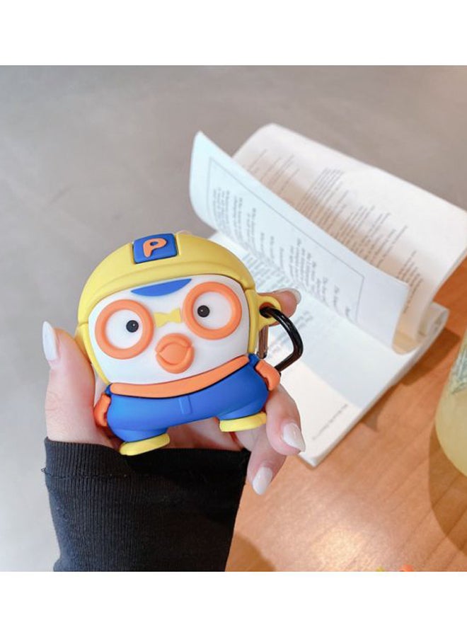 Beauenty Cartoon Shaped Protective Case With Carabiner For Apple AirPods 1/2 Yellow/Blue/White - Image 3