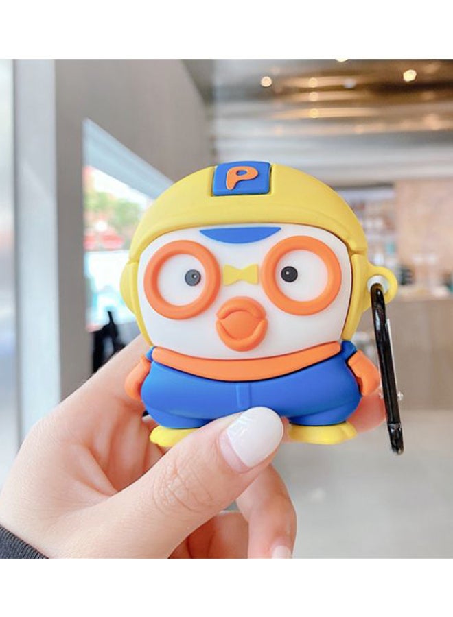 Beauenty Cartoon Shaped Protective Case With Carabiner For Apple AirPods 1/2 Yellow/Blue/White - Image 2