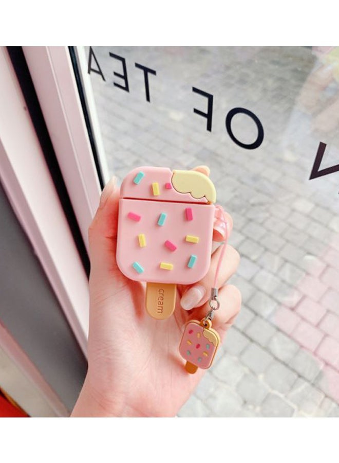 Beauenty Ice Cream Shaped Protective Case For Apple AirPods 1/2 Pink/Yellow - Image 4
