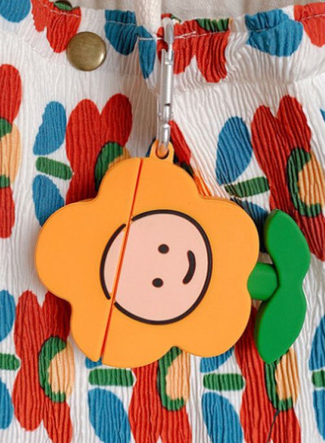 Beauenty Flower Shaped Protective Case For Apple AirPods 1/2 Orange/Pink/Green - Image 4