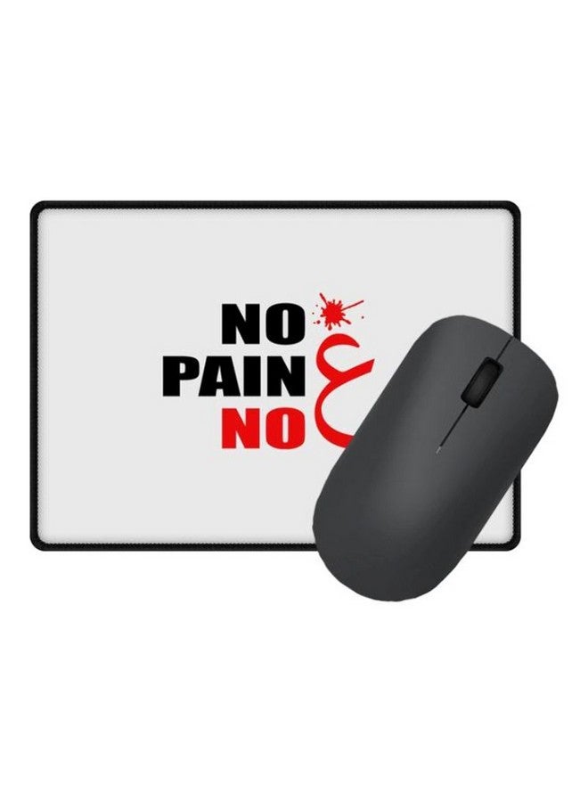 Stylizedd Designer Mouse Pad Large Spill-Resistant Desk Pad, For Laptop, Computer & Pc, (25 X 35 X 0.3 Cm) - No Pain No Gain Multi Color  - Image 2
