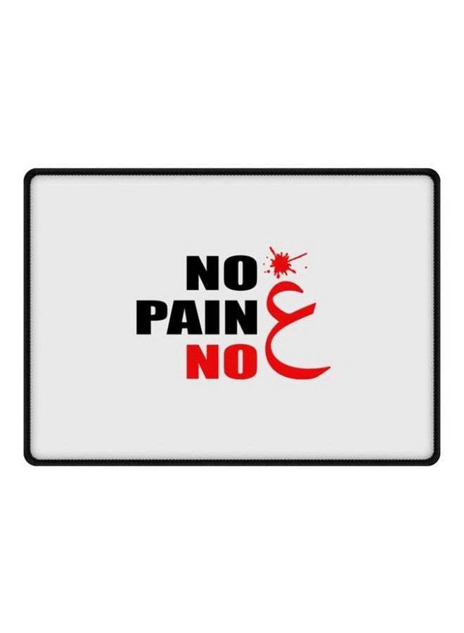 Stylizedd Designer Mouse Pad Large Spill-Resistant Desk Pad, For Laptop, Computer & Pc, (25 X 35 X 0.3 Cm) - No Pain No Gain Multi Color  - Image 1