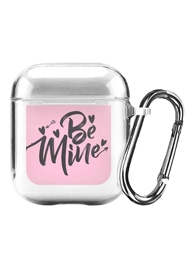 Stylizedd Classic Series Be Mine Printed Case Cover For Apple AirPods 2/1 Clear/Pink/Black - Image 1