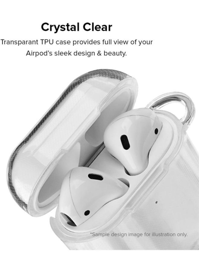 Stylizedd Classic Series I Love Paris Printed Case Cover For Apple AirPods 2/1 Clear/Blue/Beige  - Image 2