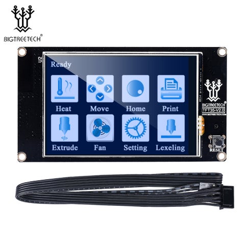 TFT35 V2.0 3.Touch Screen Display Smart Controller Panel For SKR V1.3 MKS Gen V1.4 3D Printer Black