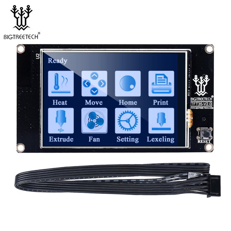 BigTreeTech - TFT35 V2.0 3.Touch Screen Display Smart Controller Panel For SKR V1.3 MKS Gen V1.4 3D Printer Black - Image 1