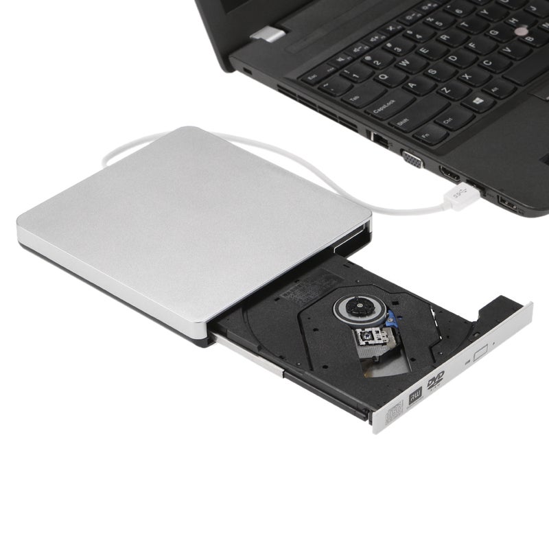 ماركة غير محددة - محرك أقراص CD-RW DVD-RW خارجي محمول ورفيع للغاية بمنفذ USB 3.0 متعدد الألوان - Image 1