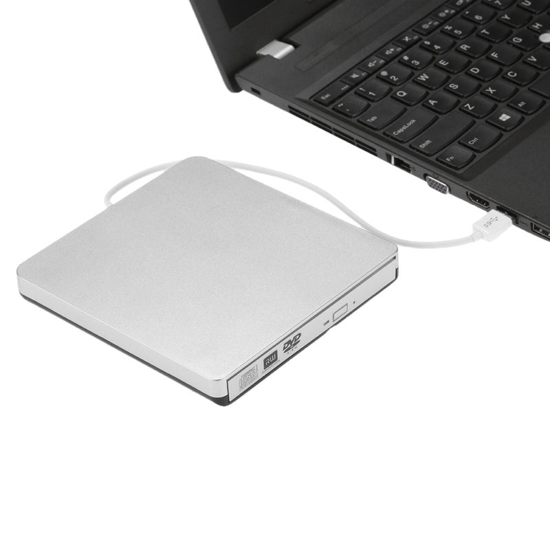 ماركة غير محددة - محرك أقراص CD-RW DVD-RW خارجي محمول ورفيع للغاية بمنفذ USB 3.0 متعدد الألوان - Image 1