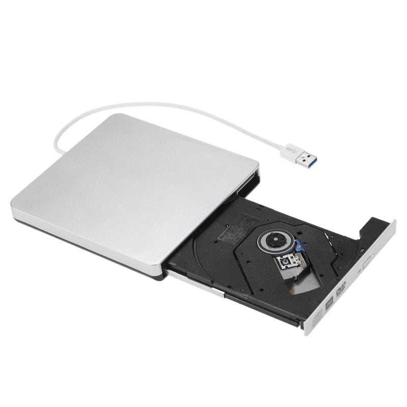 ماركة غير محددة - محرك أقراص CD-RW DVD-RW خارجي محمول ورفيع للغاية بمنفذ USB 3.0 متعدد الألوان - Image 1