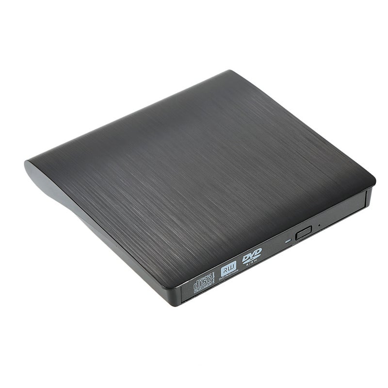 علبة محرك أقراص ضوئية خارجي رفيعة للغاية ومحمولة بمنفذ USB 3.0 ومنفذ SATA مقاس 9.5 مم أسود - Image 1