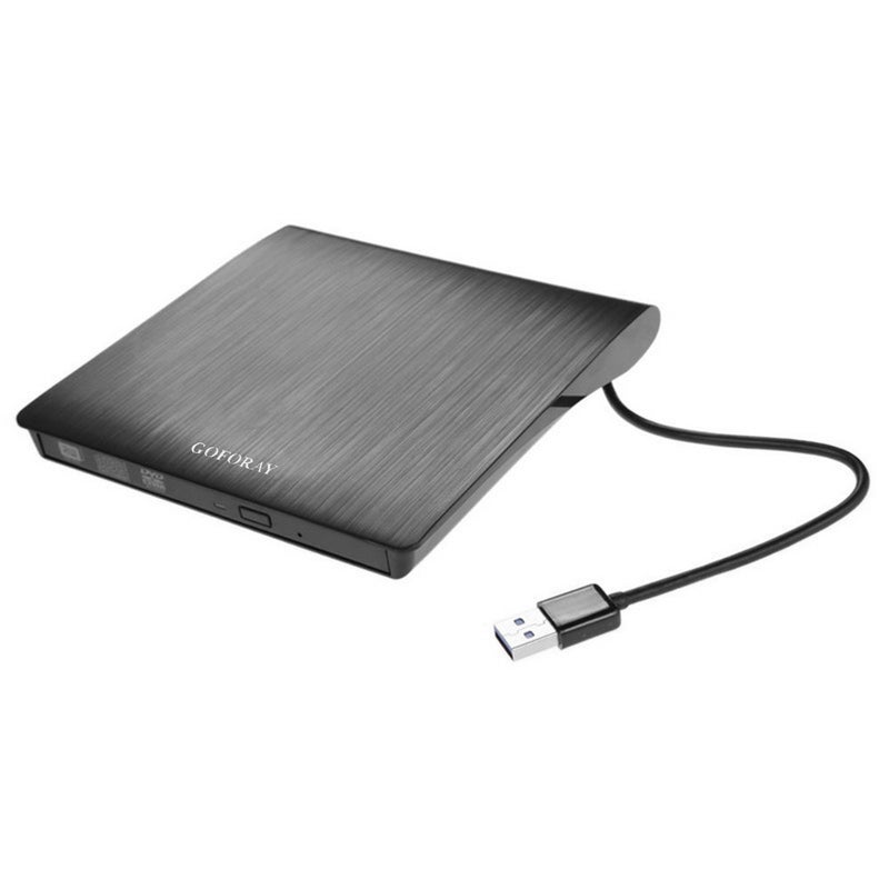 USB 3.0 External Portable SATA CD DVD BD-ROM BD-RE Optical Drive Burner Black - Image 1
