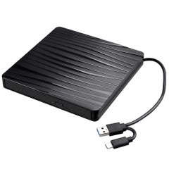 ماركة غير محددة يوفر نقل بيانات عالي السرعة عبر منفذ USB 3.0 وType-C (سرعة أكبر بكثير من منفذ USB2.0) مع تحمل قوي للأعطال ومتوافق مع الإصدارات السابقة من USB 2.0 وUSB 1.0 أسود  - Image 1