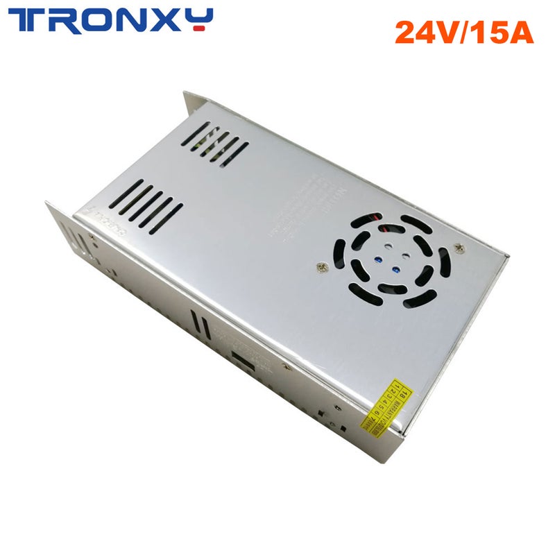 Tronxy - DC 24V 15A Universal Regulated Switching Power Supply For 3D Printer Silver - Image 1