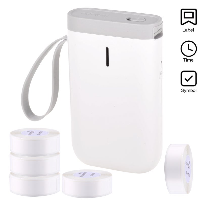 Generic Portable Label Marker Machine With 5 Roll Thermal Paper White  - Image 1