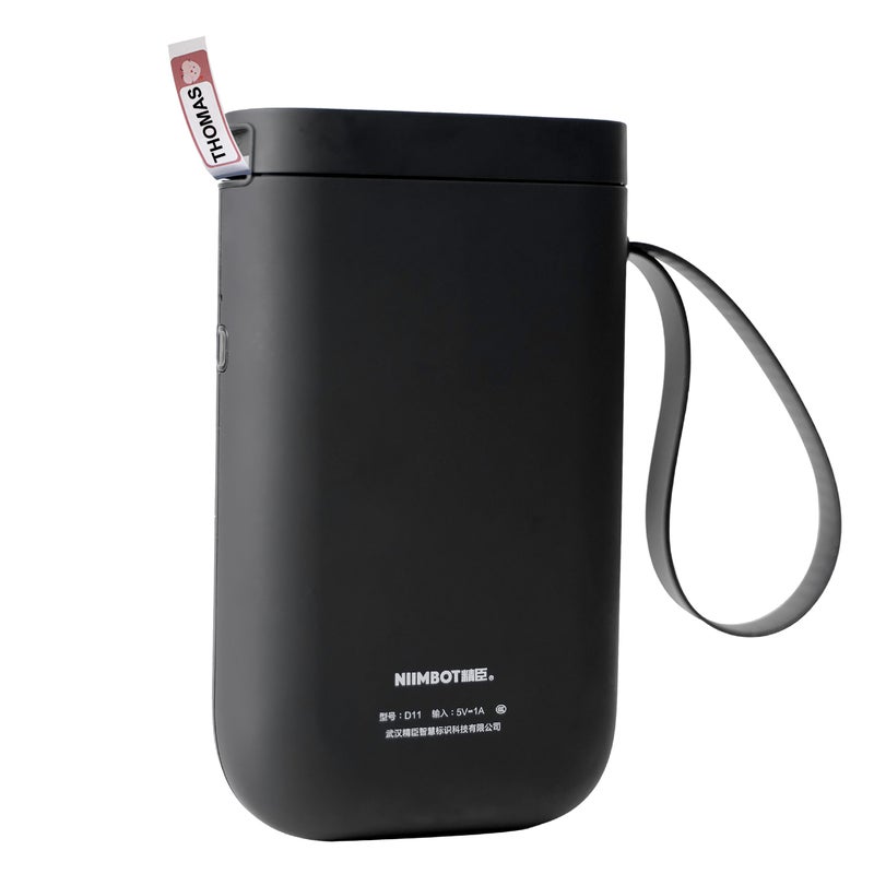 Generic Portable Handheld Thermal Label Marker Printer Black  - Image 1