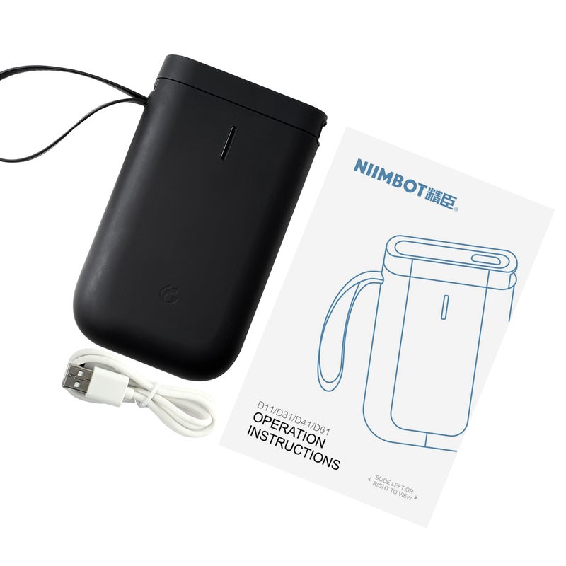 Generic Portable Handheld Thermal Label Marker Printer Black  - Image 4
