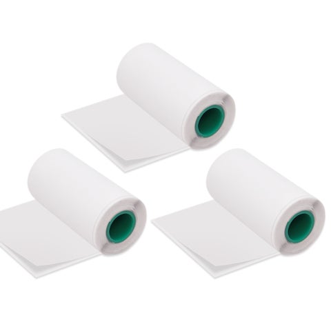 3-Piece Long-Lasting Preservation Sticky Thermal Paper Roll
