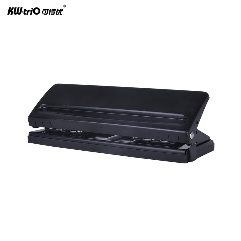 كيه دبليو تريو خرامة ورق مكتبية ب6 فتحات قابلة للتعديل أسود - Image 2