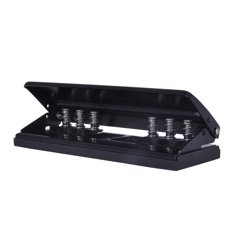 كيه دبليو تريو خرامة ورق مكتبية ب6 فتحات قابلة للتعديل أسود - Image 5