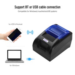 HOIN HD Portable Wireless Bluetooth USB Ethernet Interface Thermal Receipt Printer With Auto Cutter 5.8cm Black  - Image 3