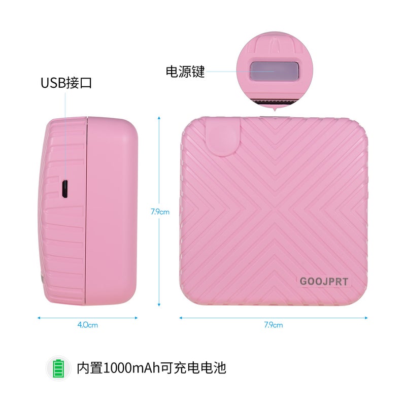 GOOJPRT P6 Pocket Mini Portable Printer Pink  - Image 3