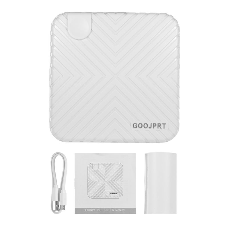 GOOJPRT P6 Pocket Mini Portable Bluetooth Wireless Thermal Receipt Label Sticker Memo AR Photo Picture Instant Mobile Printer White  - Image 2