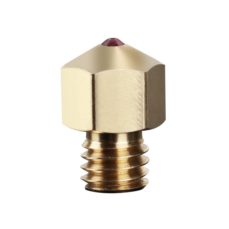 High Temperature MK8 Ruby Nozzle For 3D Printer Gold/Maroon - Image 1