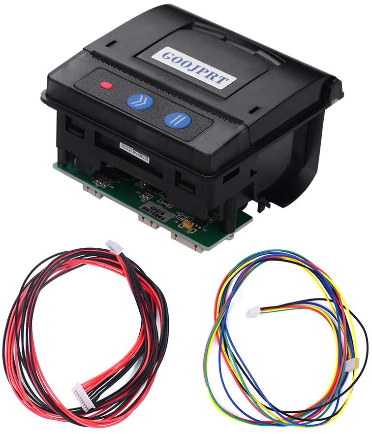 GOOJPRT - QR203 Direct Thermal Mini Printer Black - Image 1