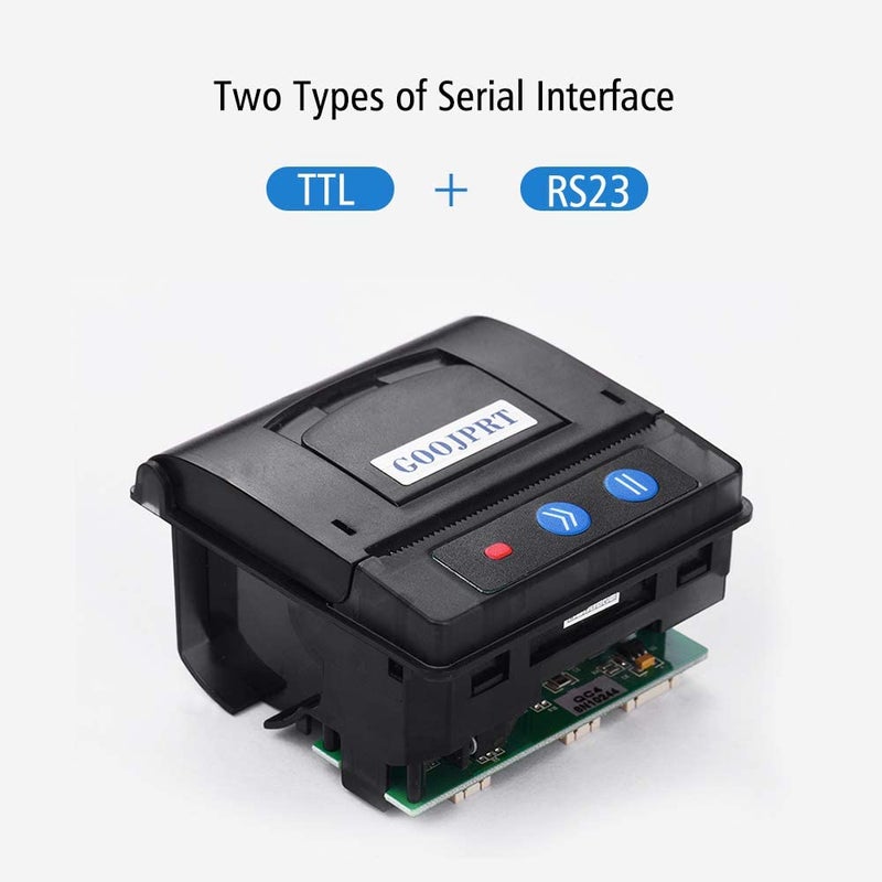 GOOJPRT - QR203 Direct Thermal Mini Printer Black - Image 1