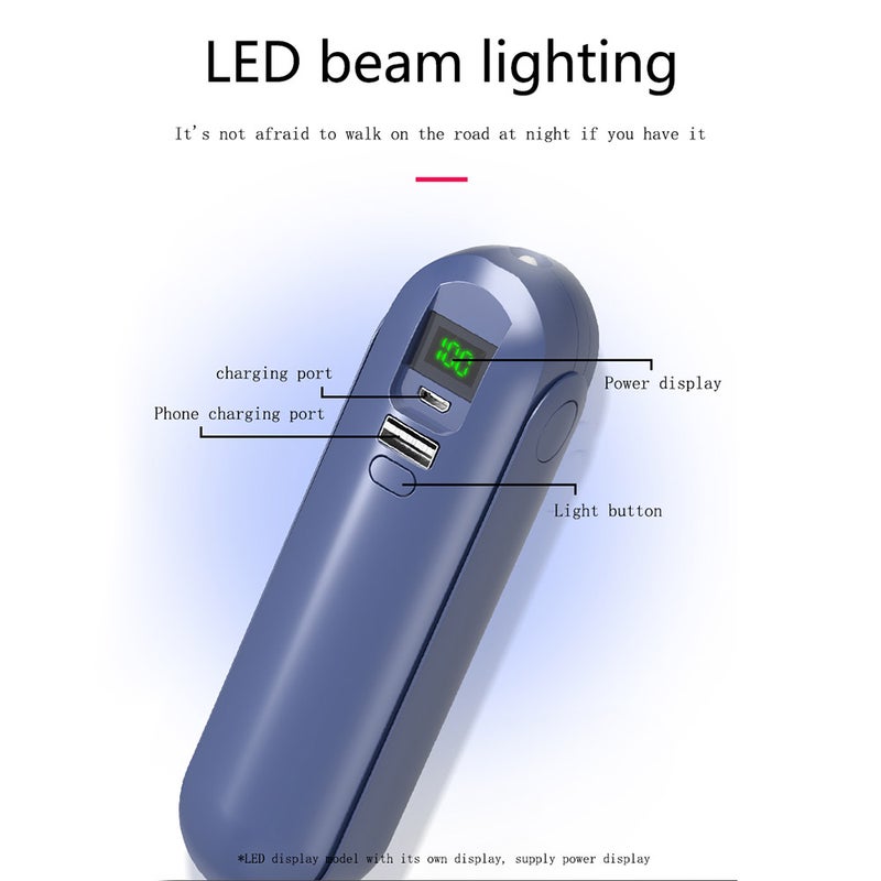 Generic - Mini Fan Flashlight TWS Wireless Bluetooth In-Ear Earphone With Microphone White - Image 1