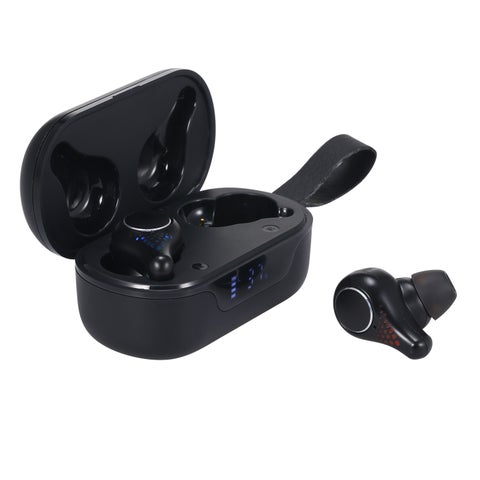 TWS Led Battery Display Bluetooth Wireless In-Ear Earbuds Black