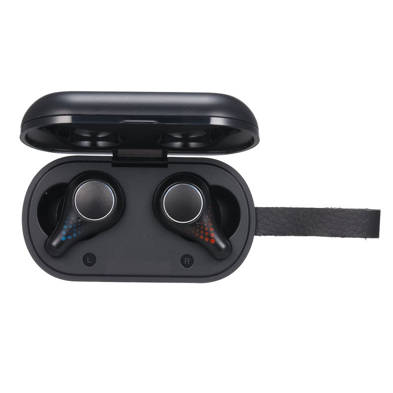 Generic - TWS Led Battery Display Bluetooth Wireless In-Ear Earbuds Black - Image 1