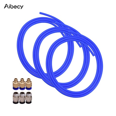 3-Piece PTFE Tube Hose Pipe For 3D Printer Set Blue