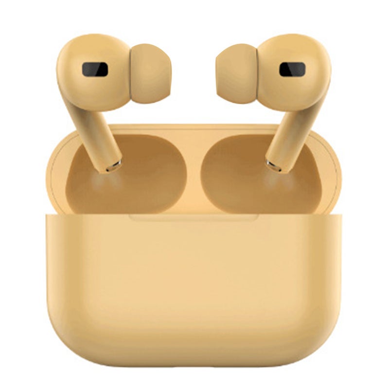 Generic - Wireless Noise Cancelling In-Ear Earbuds Yellow - Image 1