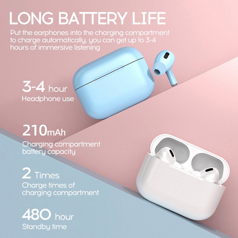 Wireless Noise Cancelling In-Ear Earbuds Pink - Image 3