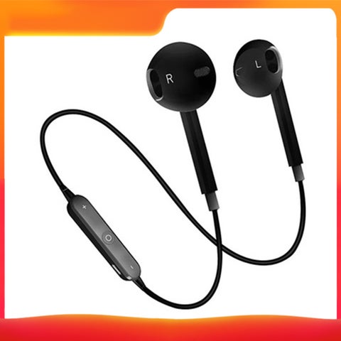 S6 Wireless In-Ear Stereo Neckbands Black