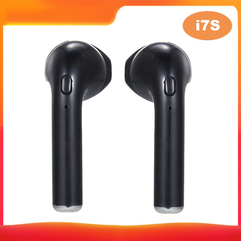 Generic - i7S Wireless Mini In-Ear Stereo Earbuds With Microphone Black - Image 1
