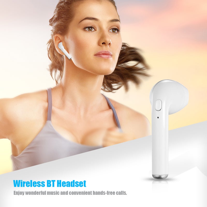 Generic - i7S Wireless Mini In-Ear Stereo Earbuds With Microphone Black - Image 1