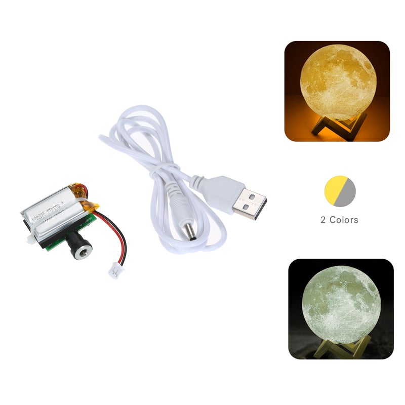 LED Moon Lamp Board 2 Colours Touch-Control Light Board For 3D Printing Multicolour  - Image 1