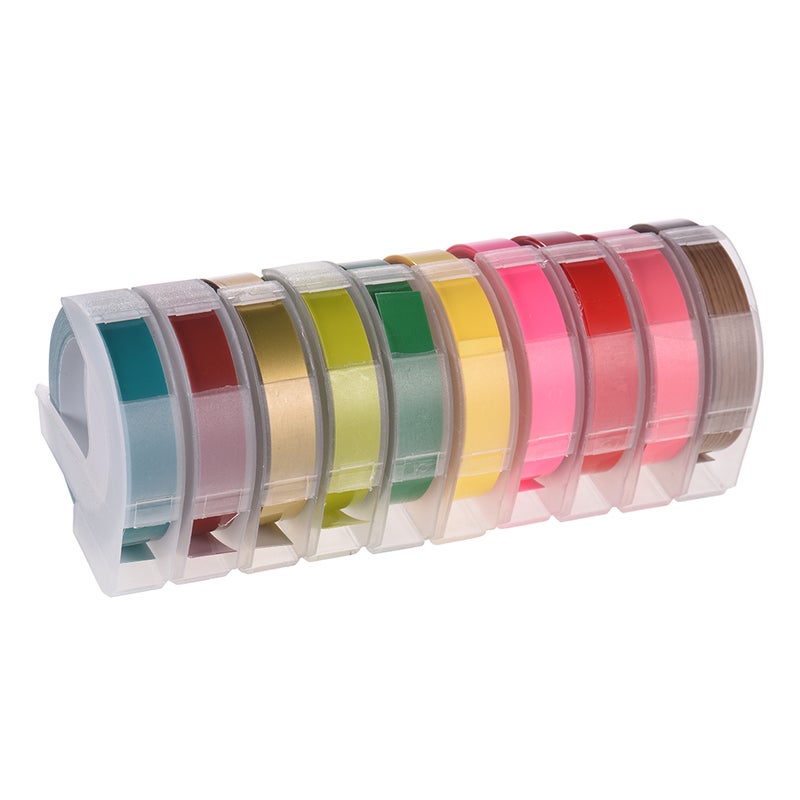 10-Piece Label Tape Refill For DYMO 12965 1610 Label Maker Multicolour - Image 2