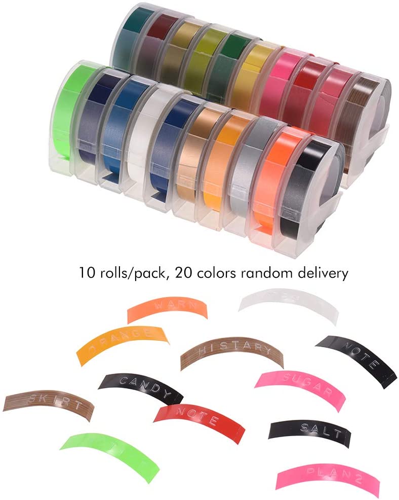 10-Piece Label Tape Refill For DYMO 12965 1610 Label Maker Multicolour - Image 4