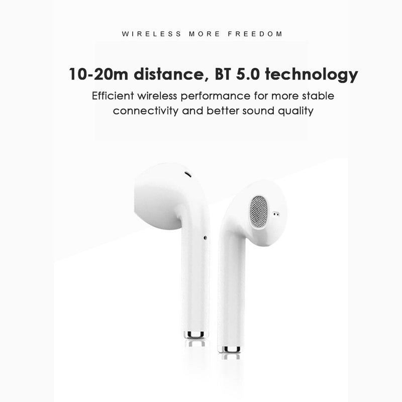 Generic - I9 TWS Touch Wireless Bluetooth In-Ear Stereo Bass Earbuds With Microphone White - Image 1