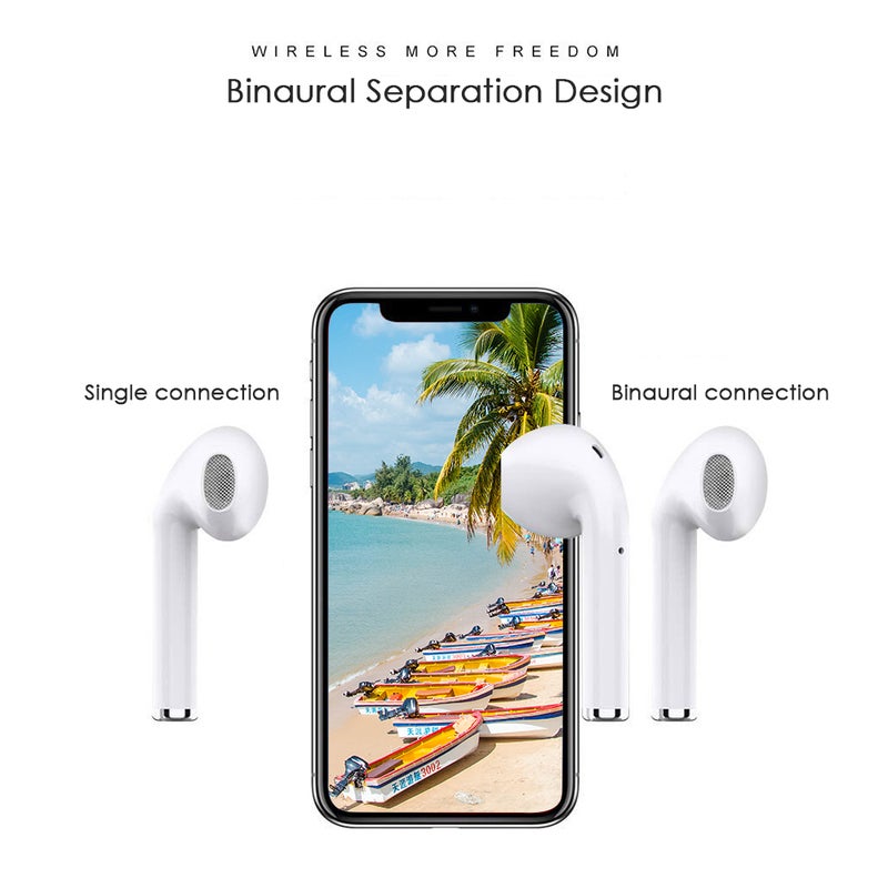 Generic - I9 TWS Touch Wireless Bluetooth In-Ear Stereo Bass Earbuds With Microphone White - Image 1