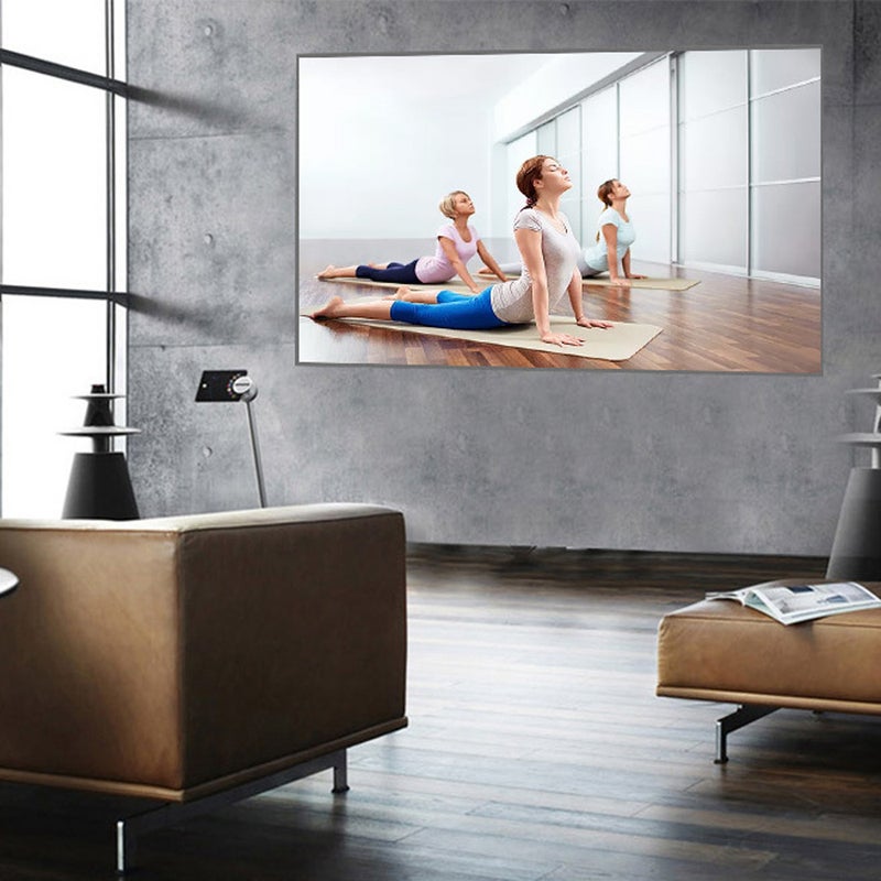 Portable Frameless 16:9 HD Projector Screen LU-V5-345 Grey  - Image 3
