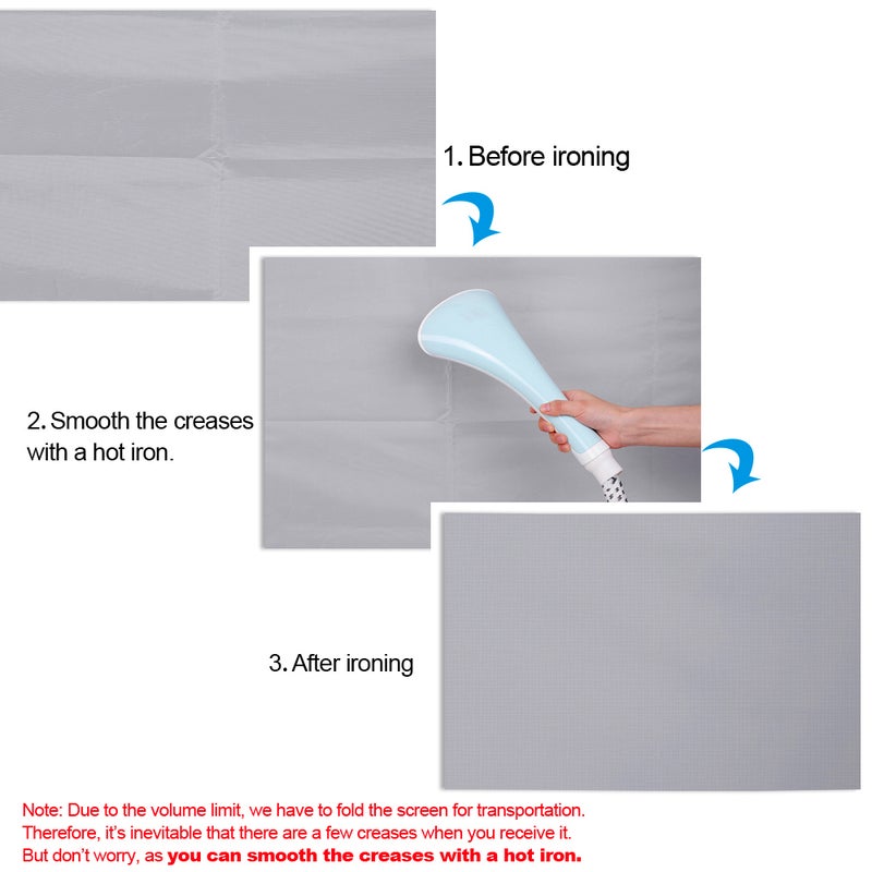 Portable Frameless 16:9 HD Projector Screen LU-V5-345 Grey  - Image 5