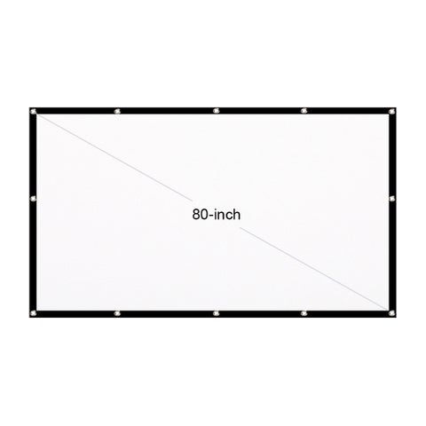 Portable Foldable 16:9 HD Projector Screen LU-V5-347 White/Black