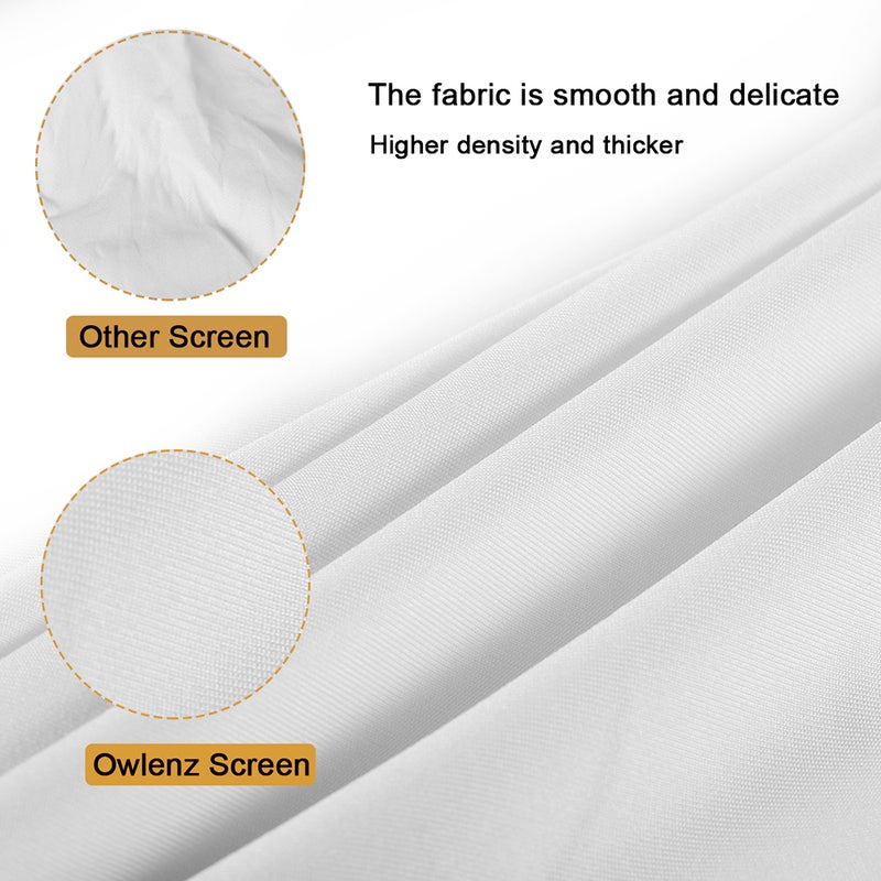 Generic - Portable Foldable 16:9 HD Projector Screen LU-V5-347 White/Black - Image 1