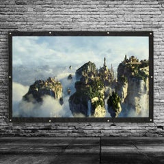docooler Portable Foldable Anti-Crease 16:9 HD Projector Screen LU-V5-359 White/Black  - Image 4