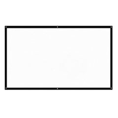 docooler Portable Foldable 16:9 HD Projector Screen LU-V5-372 White/Black  - Image 1