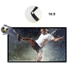 docooler Portable Foldable 16:9 HD Projector Screen LU-V5-372 White/Black  - Image 3